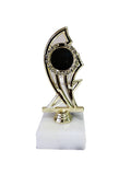 Small Gold Trophies with Marble Base (H420) - 120mm