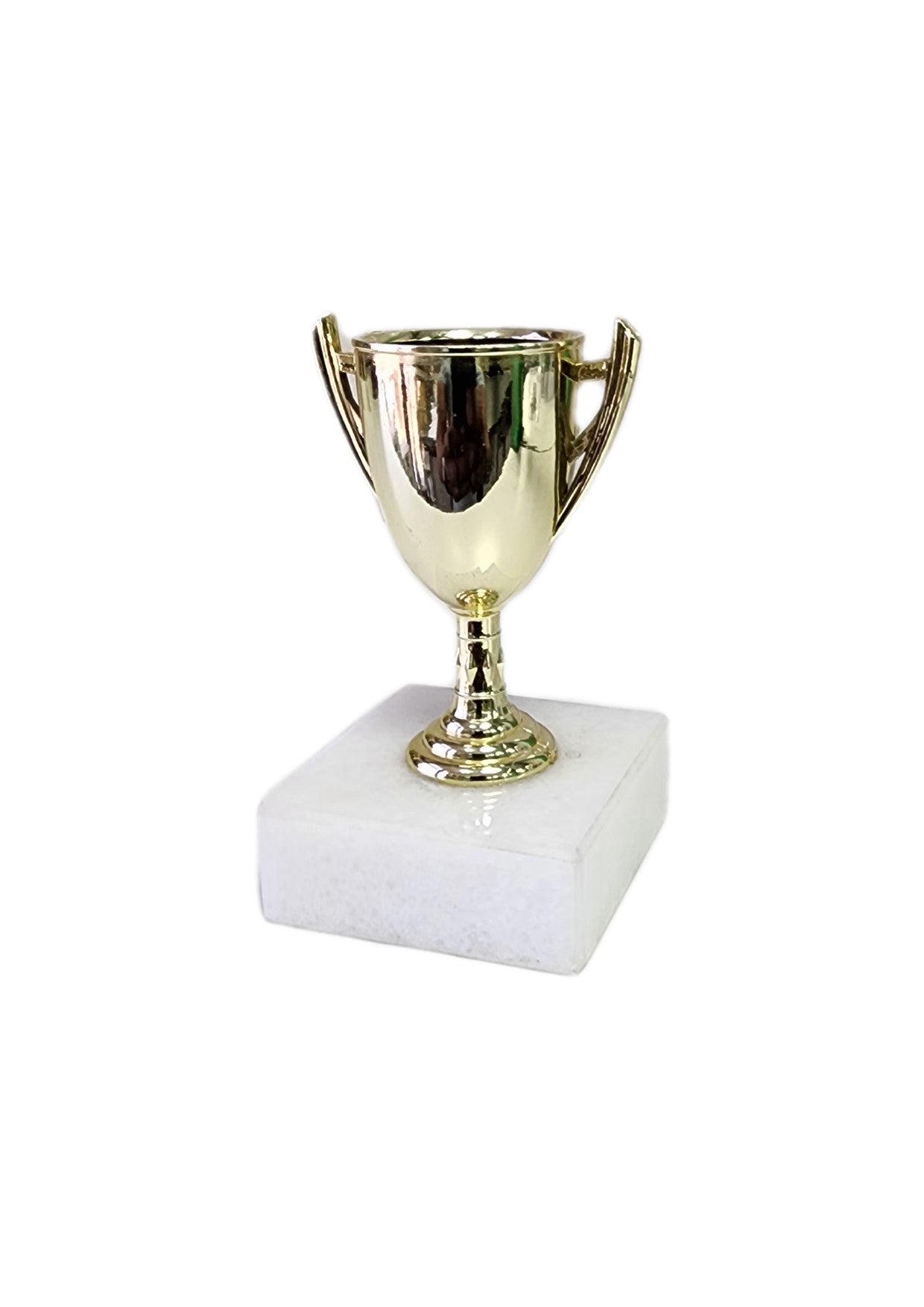 Pack of 10 Gold Trophies with Marble Base (H423) - 90mm