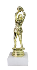 Netball Figurines with Marble Base - 150mm