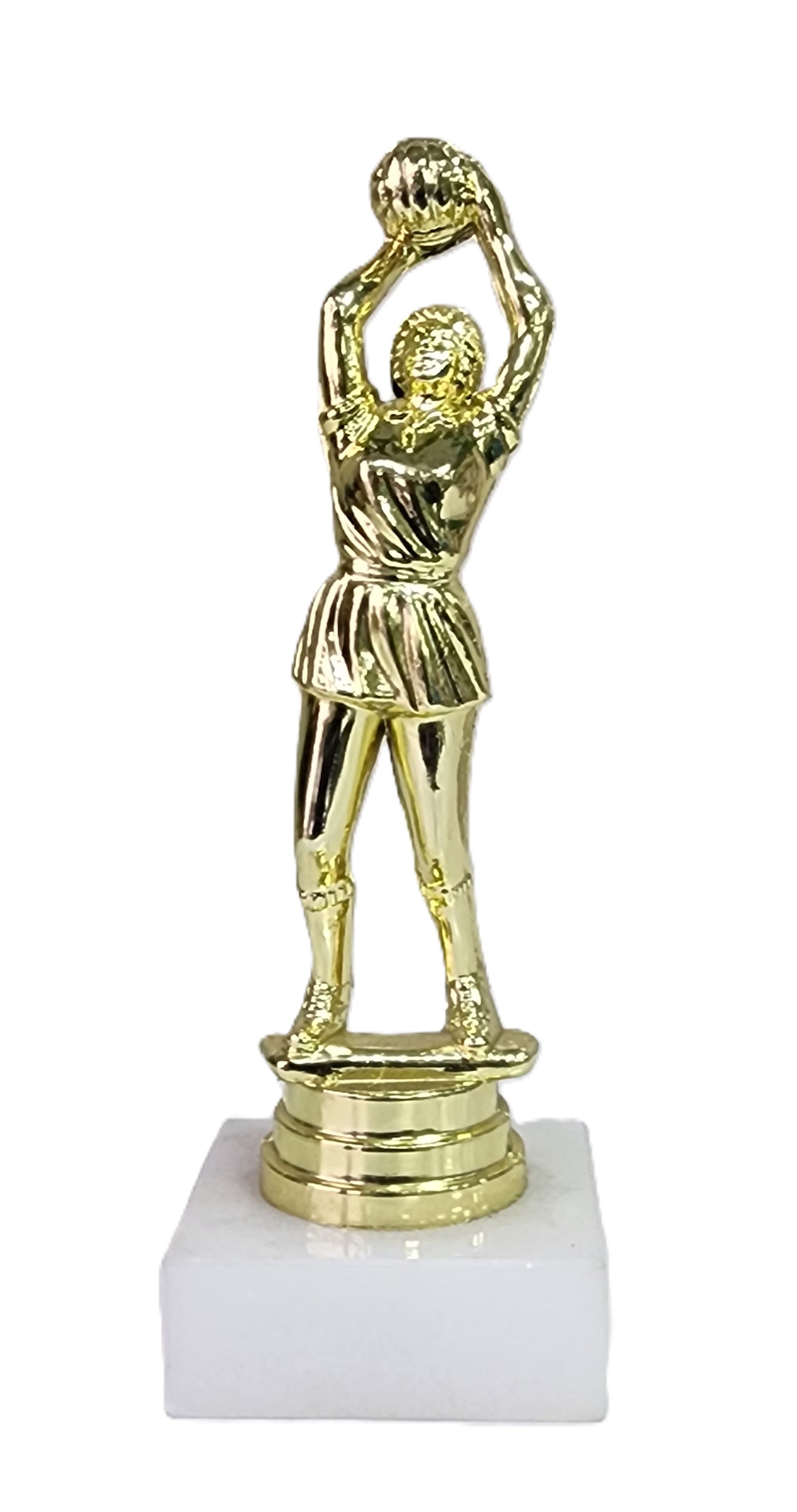 Netball Figurines with Marble Base - 150mm