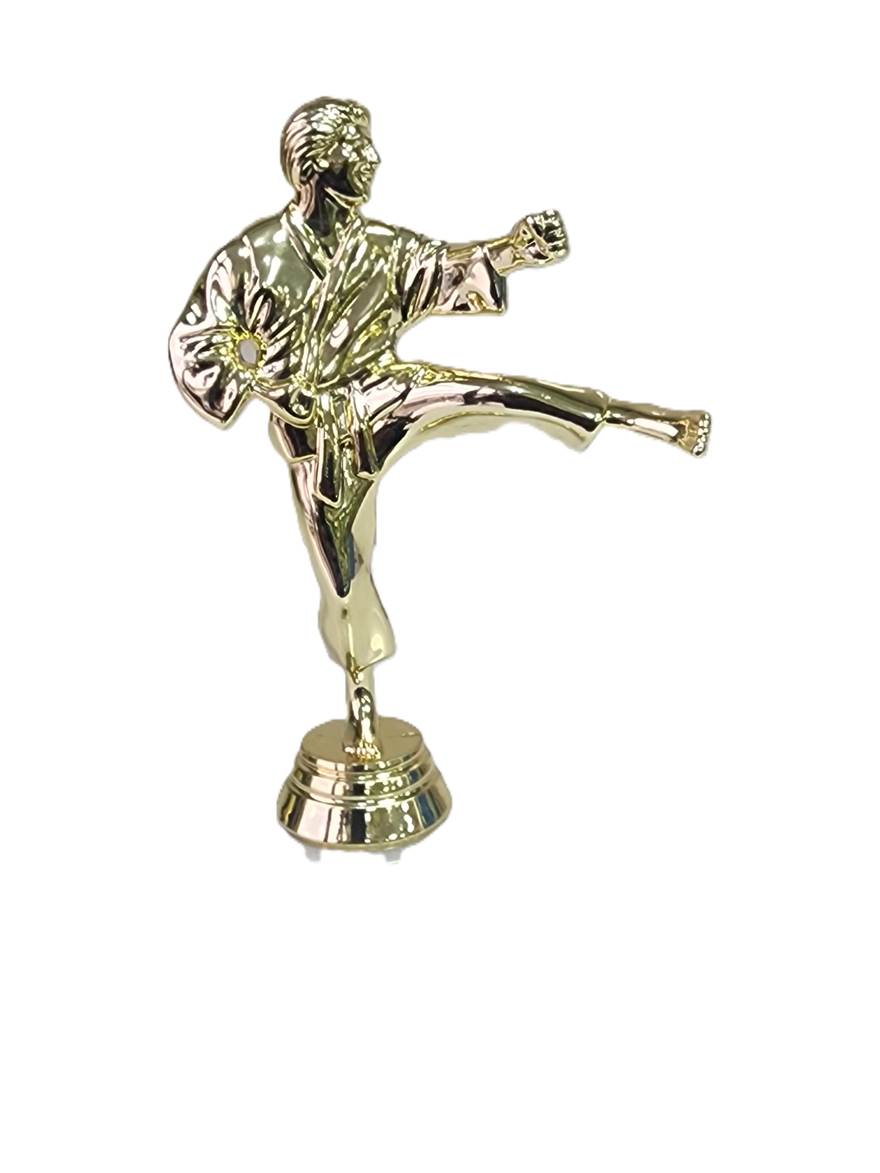 Small Karate Figurine with Marble Base - 140mm